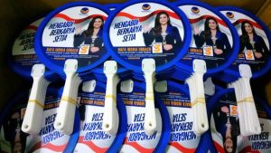 Kipas Tangan Custom - Hand Fan Custom Bahan Art Carton